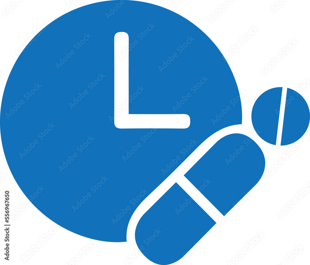 Time taking dose medication icon, pharmacist icon black vector Time taking dose medication icon, pharmacist icon black vector