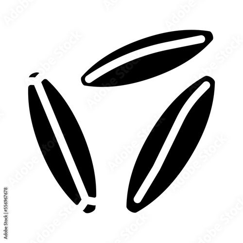 oatmeal grain healthy glyph icon vector. oatmeal grain healthy sign. isolated symbol illustration
