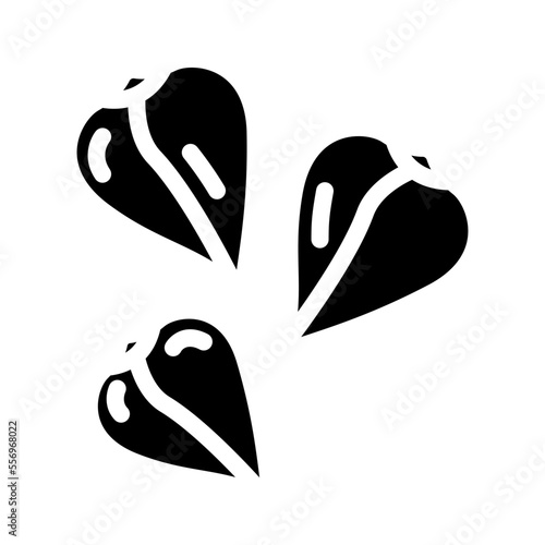 buckwheat grain healthy glyph icon vector. buckwheat grain healthy sign. isolated symbol illustration
