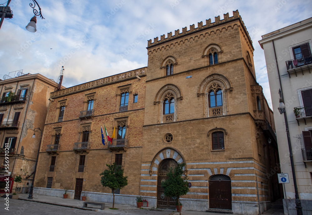 Fototapeta premium Historic building in Palermo, Italy