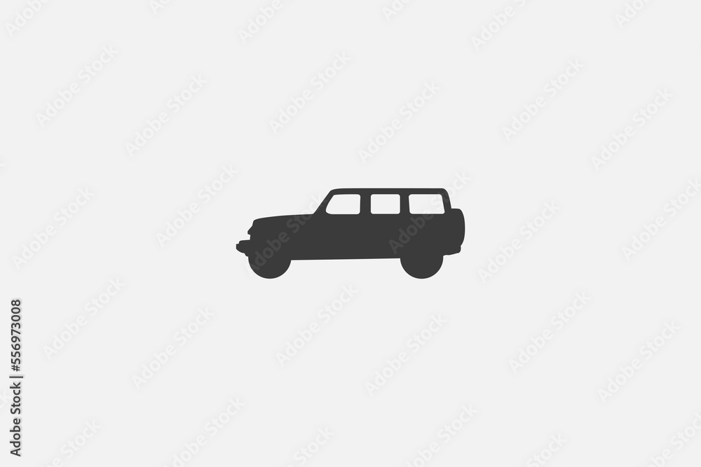 Illustration vector graphic of jeep offroad silhouette