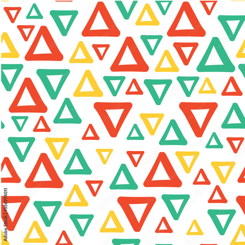 Pattern Triangle Color 2D Illustration