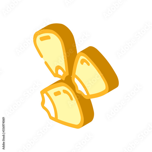 corn grain food isometric icon vector. corn grain food sign. isolated symbol illustration