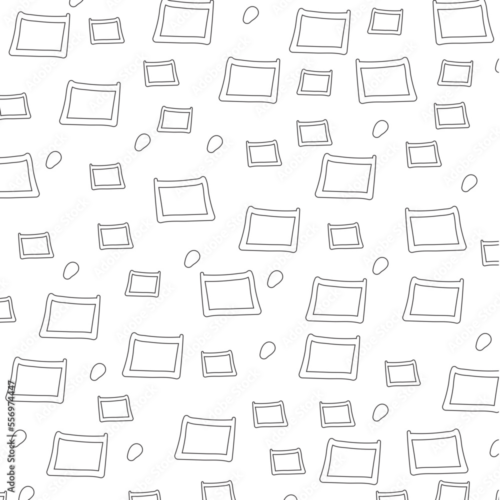 Rectangular Pattern Outline 2D Illustration Rectangular Pattern Outline 2D Illustration