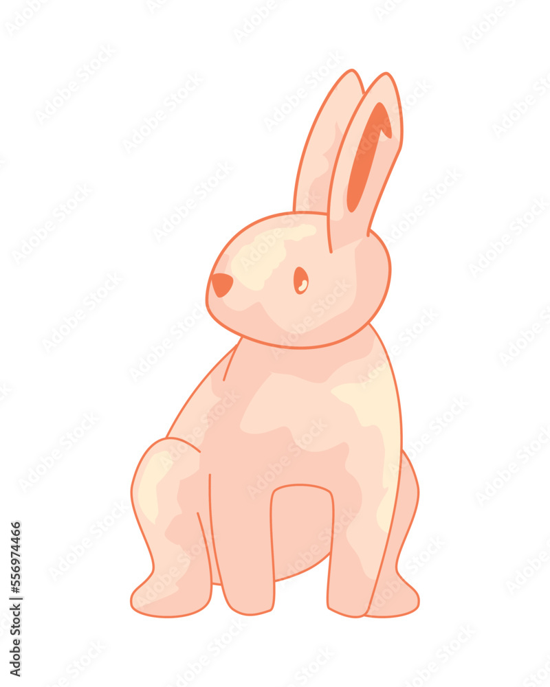 flat rabbit design flat rabbit design