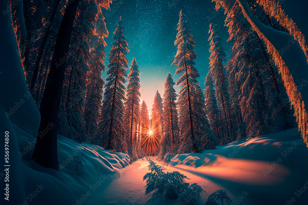 Winter Forest Wallpaper 1920x1080