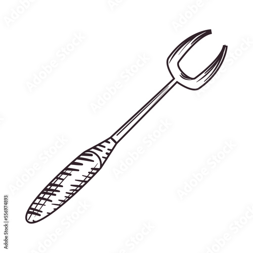 flat grill fork
