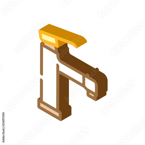 modern faucet water isometric icon vector. modern faucet water sign. isolated symbol illustration