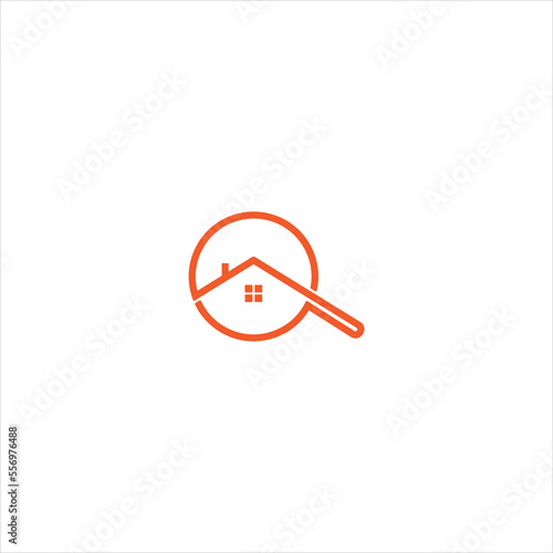 home zoom logo icon vector