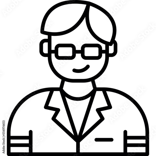 Obraz w ramie Scientist Icon