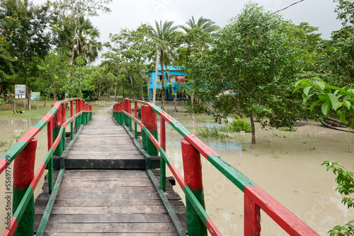 Wooden bridge in the Sundarbans Mangrove Forest © Uwe Michael Neumann