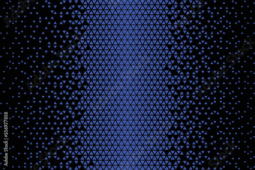 Black background and blue figure