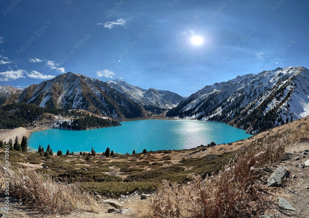 Beautiful mountain lake