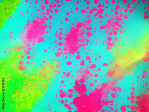Bright paint pattern  colorful graphics background   cheerful drawing. Generative AI.