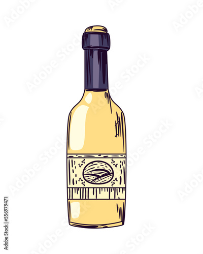 flat white wine bottle