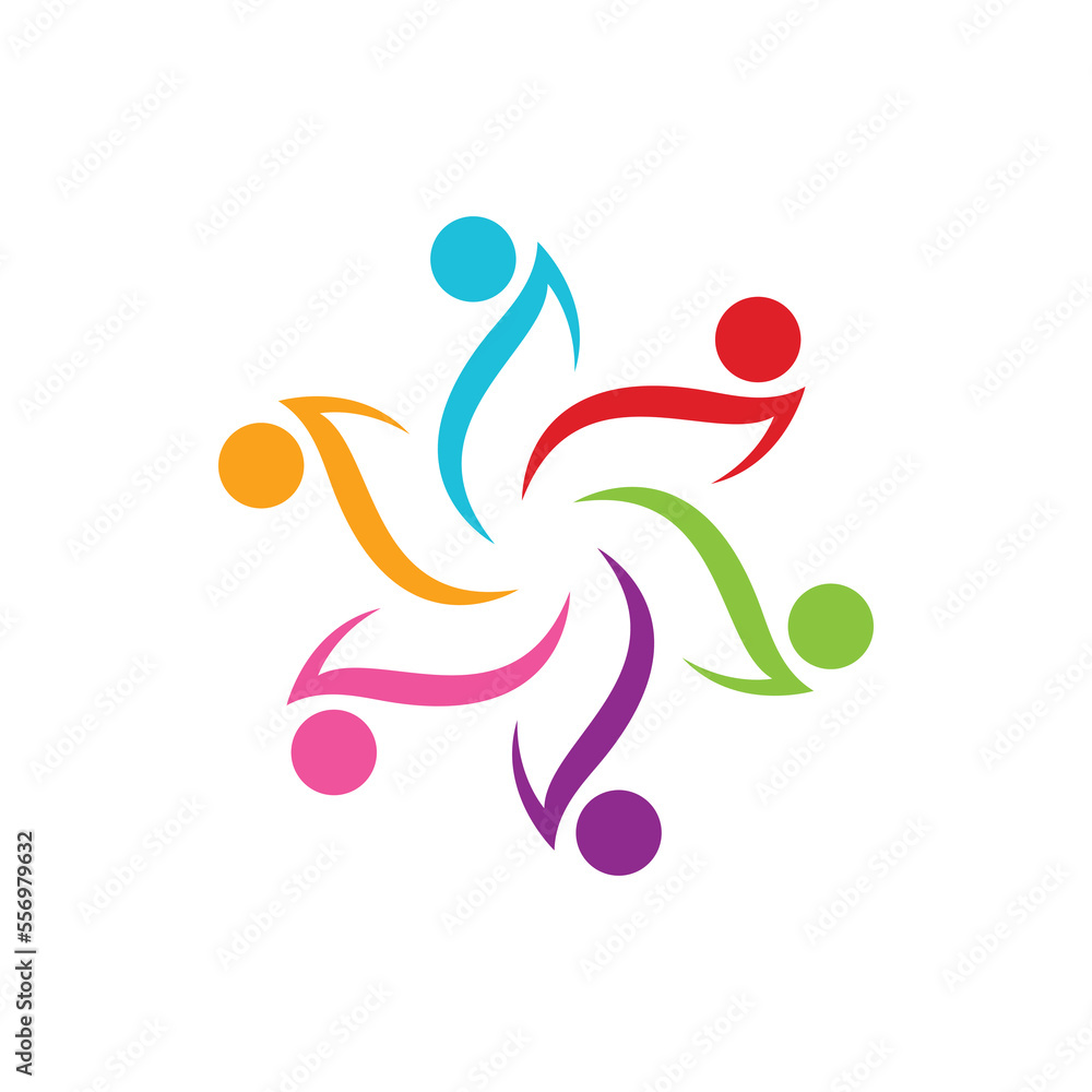 Community, network and social icon Community, network and social icon