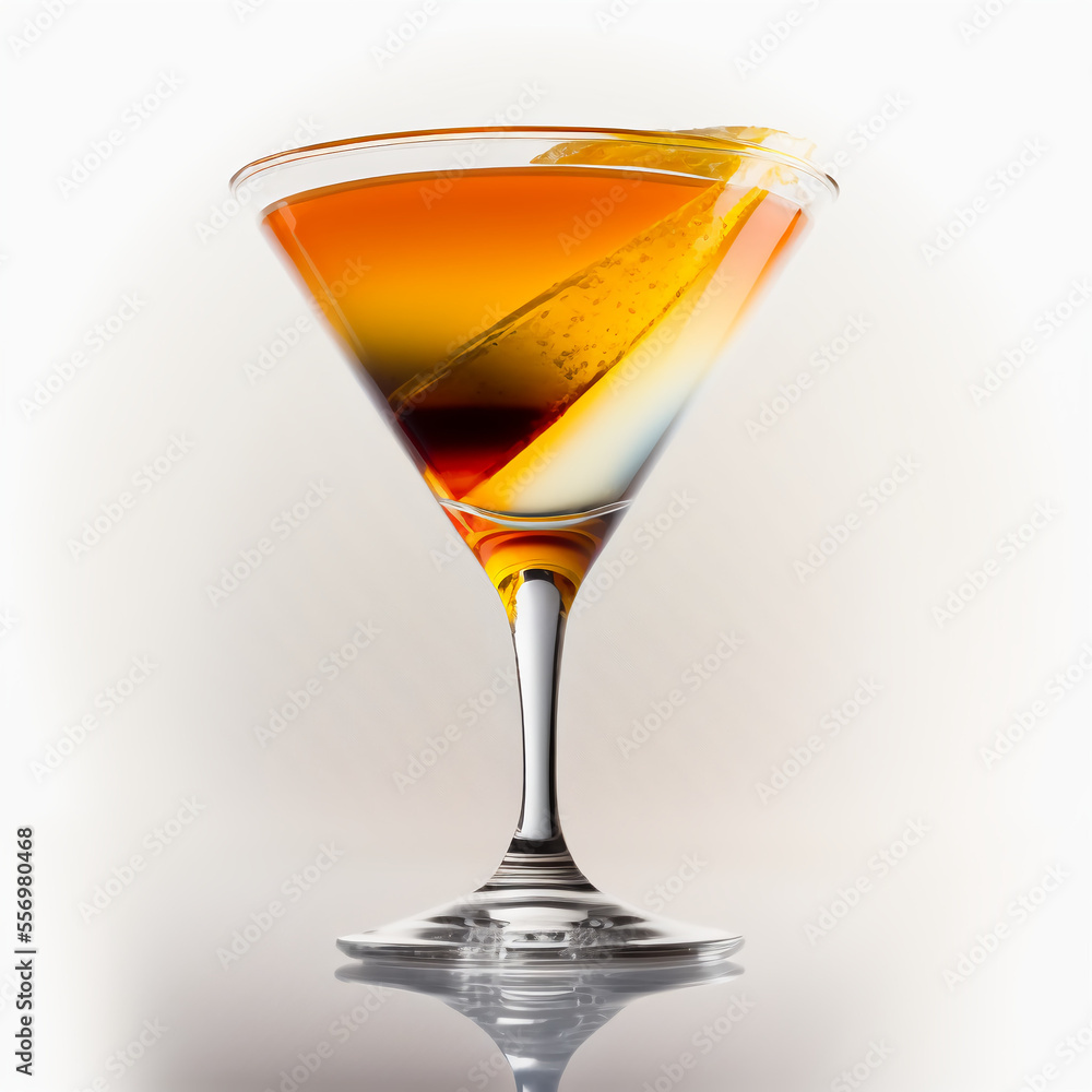Cocktail Glass on White Background Cocktail Glass on White Background