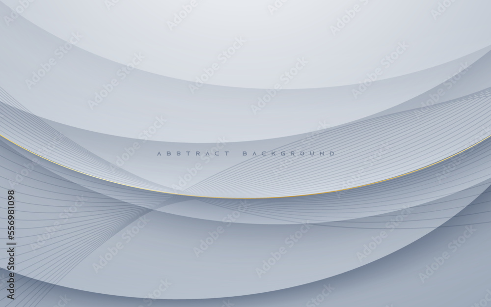 Abstract silver gradient background light and shadow shape design Stock