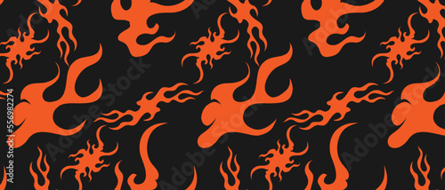 Seamless Pattern for beachwear, streetwear, urban apparel, and trendy teen clothes with vector format is easy to use and modify.