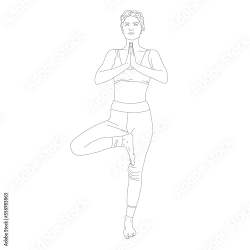 Yoga tree posture pose