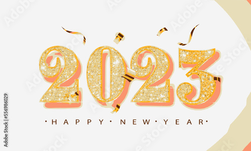 2023 New Year Celebration for Holidays Using Water Color Painting Best for Background and Vector