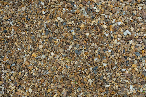 Background of a lot of gravel. Shot from above.