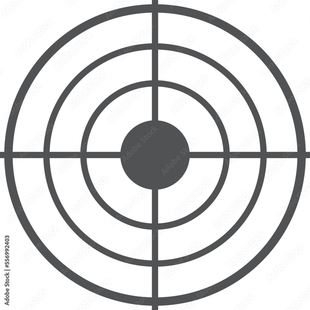 Aim icon. Round shot goal. Sniper circles Aim icon. Round shot goal. Sniper circles