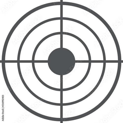 Aim icon. Round shot goal. Sniper circles