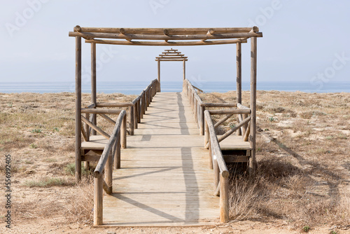 Boardwalk on the beach, Costa de la Luz, Andalusia, Spain © Alan
