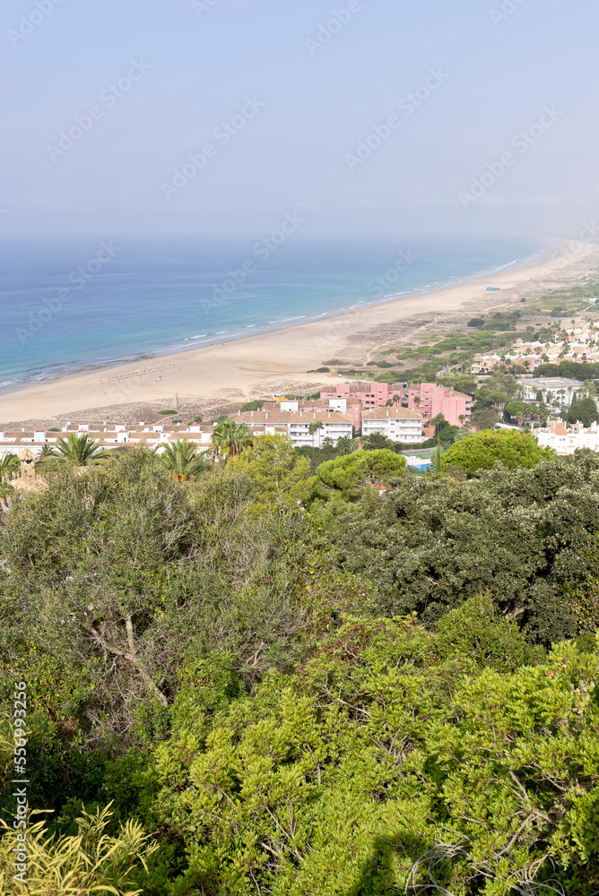Costa de la Luz seascape, near Atlanterra and Zahara de los Atunes, Andalusia, Spain