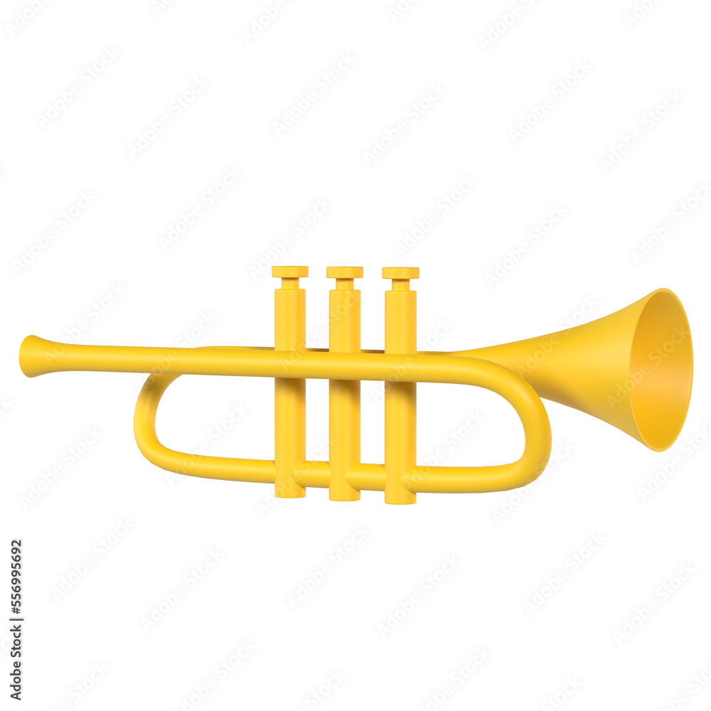 Fototapeta premium Trumpet 3D