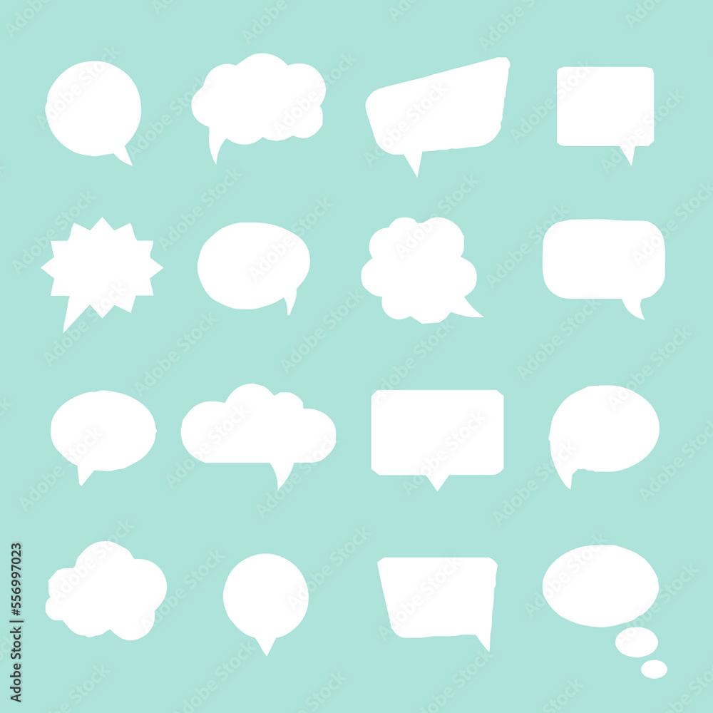 Blank empty speech bubbles vector illustration Blank empty speech bubbles vector illustration