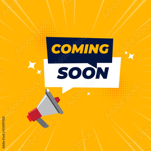 Creative coming soon teaser background banner design template