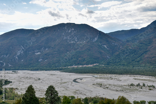 Fluss, Tagliamento, Wildfluss, Alpen, ursprünglich, natürlich, Oberitalien, Osoppo, Friaul, Julisch Venetien, Tilliment, Talament, Dülmende, Charakteristisch, Flussbett, breit, Gerinne, Gerinnen, verz