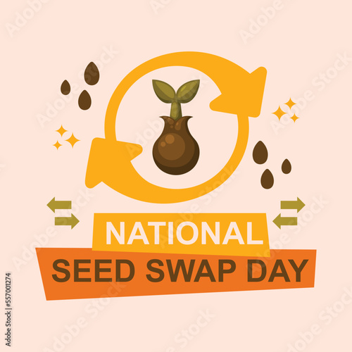 National Seed Swap Day background.