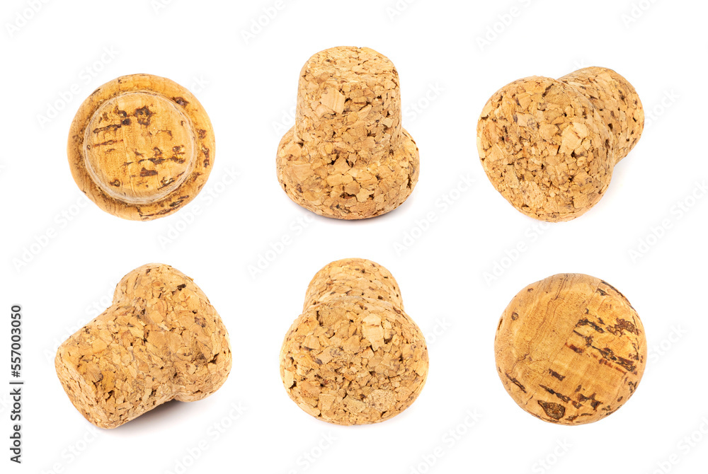 Wine Corks Isolated, Cork Stoppers Set, Cork Caps Wine Corks Isolated, Cork Stoppers Set, Cork Caps