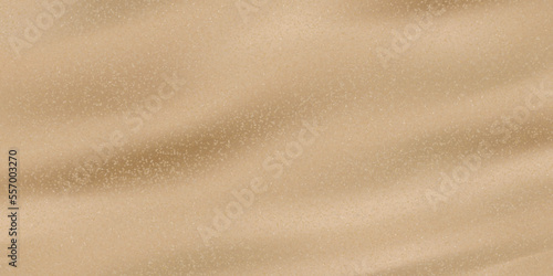 Sand beach texture background.Horizon Coastal beach waves for Summer vacation on seaside.Tropical seashore landscape.Desert surface,Vector 3d Brown sandy dune for Summer banner.Top view Ocean, River