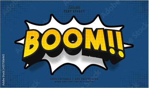 Boom editable text effect style comic