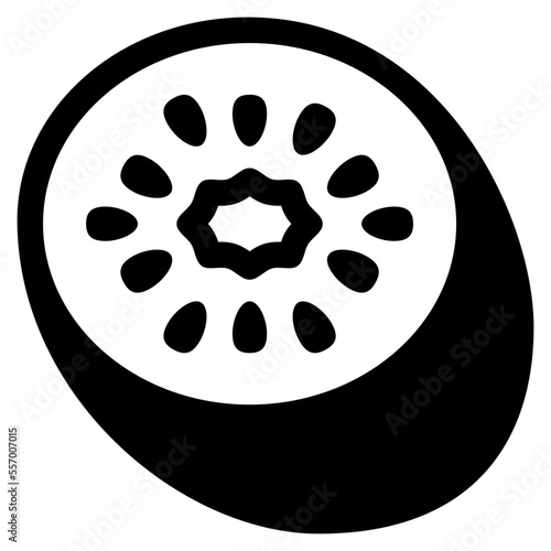 kiwifruit solid icon