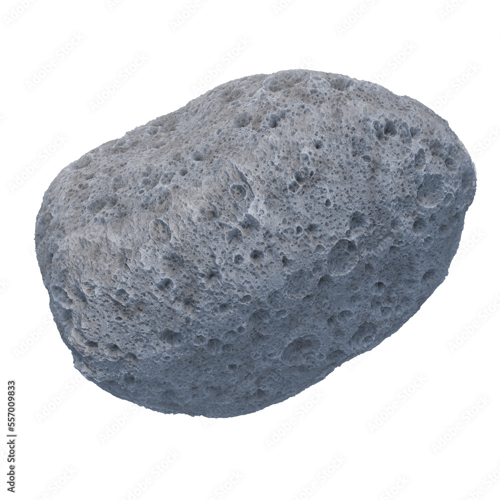 Asteroid Isolated 3D render Asteroid Isolated 3D render