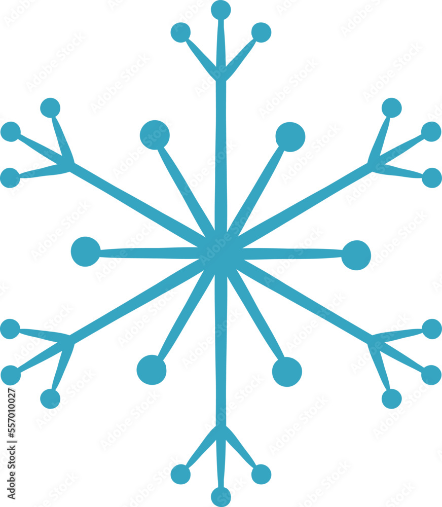 Molecular Snowflake Vector Molecular Snowflake Vector