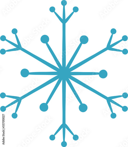 Molecular Snowflake Vector