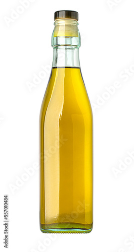 Glass olive oil bottle