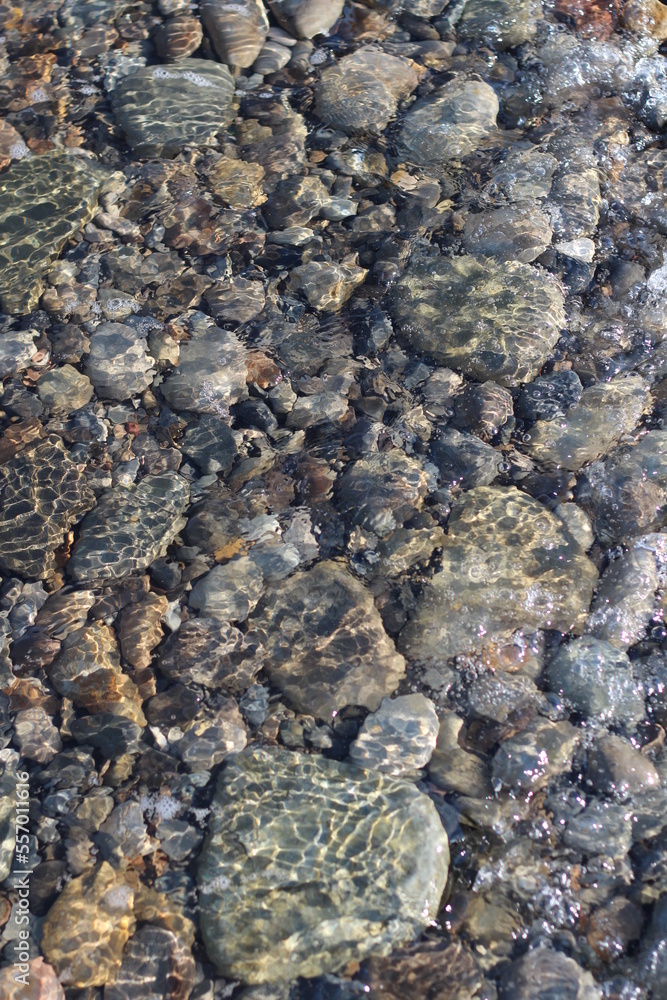 Trembling water near the sea. Sunny summer day. Trembling water near the sea. Sunny summer day.