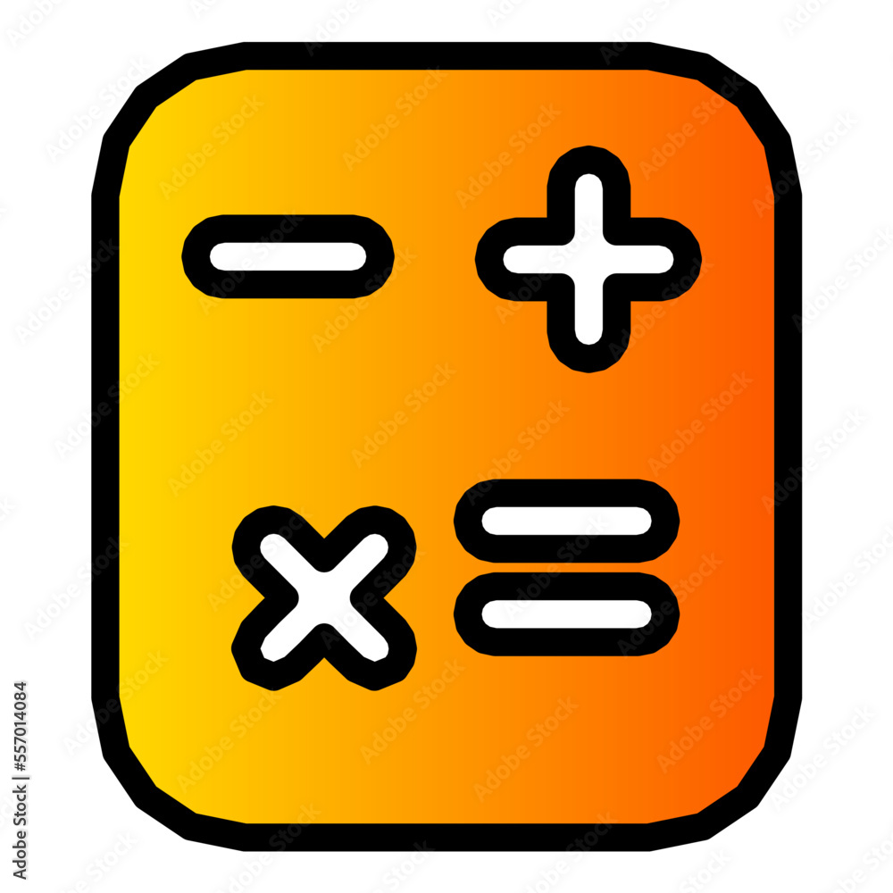Obraz premium calculator gradient icon