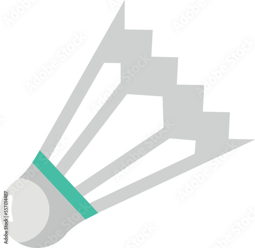 Shuttlecock icon. Badminton symbol. Sport game equipment