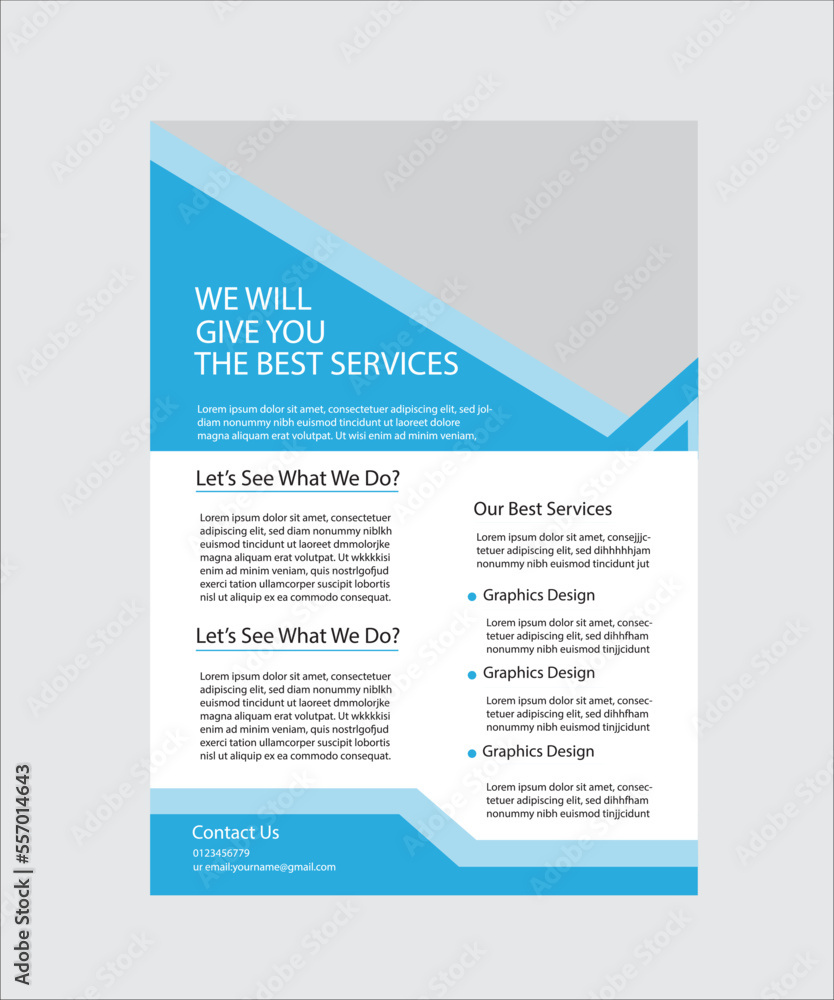 Obraz premium Modern and creative flyer design