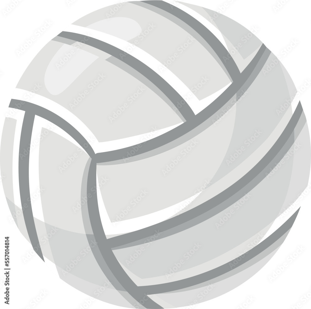 Volleyball ball icon. Cartoon beach game play Volleyball ball icon. Cartoon beach game play