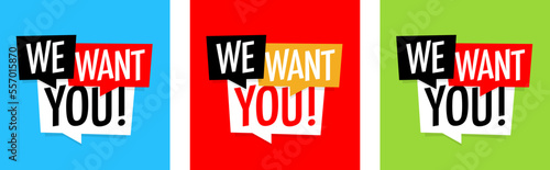 We want you