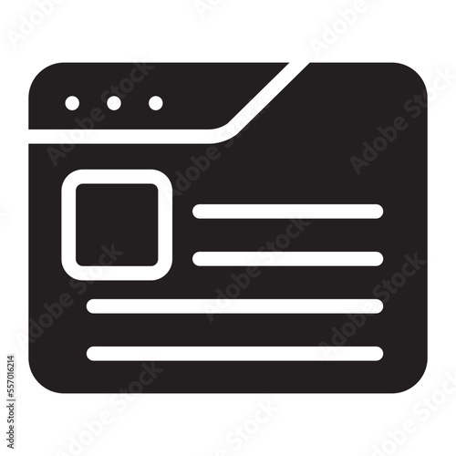 blog glyph icon